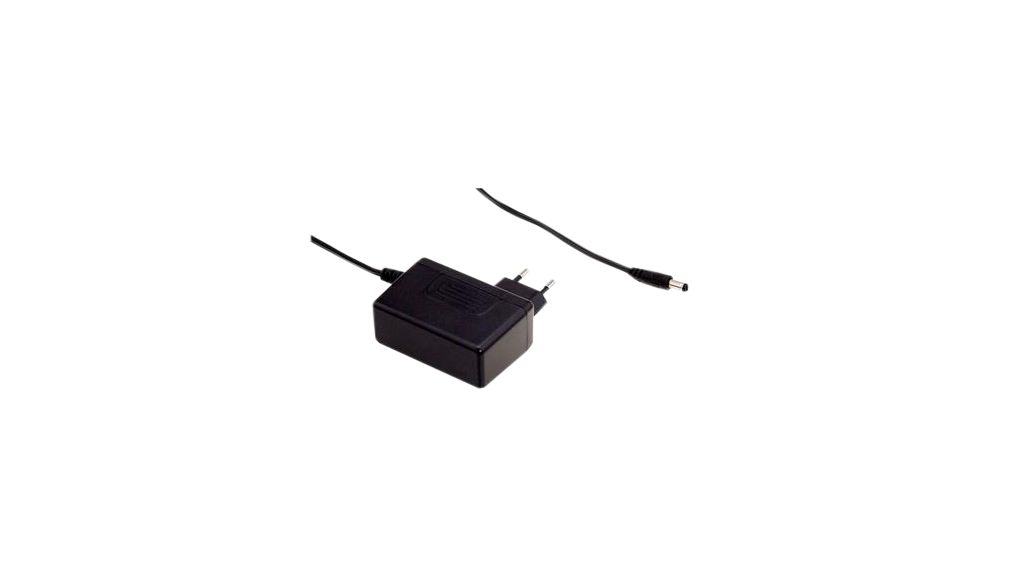 Voedings-IC's SGA25E 15V 1.66A 25W Euro-stekker type C (CEE 7/16) Vatstekker 2,1 x 5,5 mm